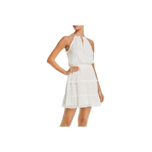 Parker | Dresses | Parker Womens Sheer Halter Mini Dress | Poshmark